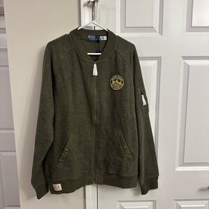 Ralph Lauren Olive Green Bomber Jacket